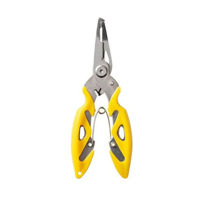 Fishing Lure Plier Scissors Return Spring Latch Bend Design Comfortable Handle Needle Nose Pliers Eagle Nose Pliers Orange