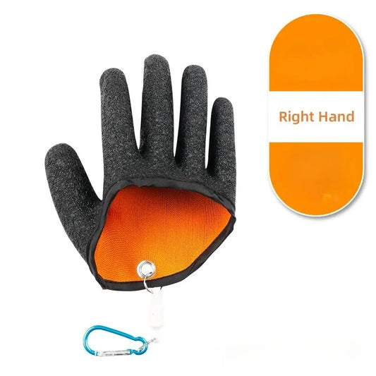 Fishing Catching Gloves Magnet Release Anti-slip Protect Hand From Puncture Scrapes Waterproof Fishing Gloves