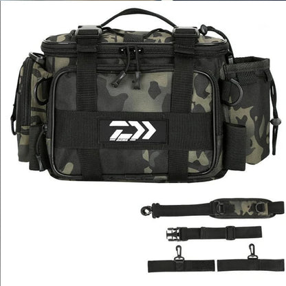 Lure  Bag Fanny Pack for  Fishing Backpack with Rod Holder Sling Shoulder Bag