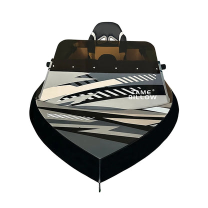 manufacture 72V fast speed floating brushless electric mini small boat kit go kart boat water ski jet boat