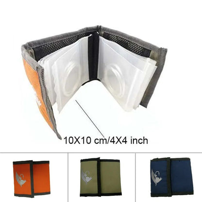 Aventik 10 Pockets Fishing Tackle Binder Fly Fishing Leader Tippet Line Wallet Leader Case Tippet Storage Fly Fishing Packet