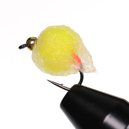 Vtwins Bead Head Glo Bug Salmon Egg Fly Salmon Fish Roe Wet Flies Fast Sinking Trout Lure Steelhead Fishing Artificial Bait Lure