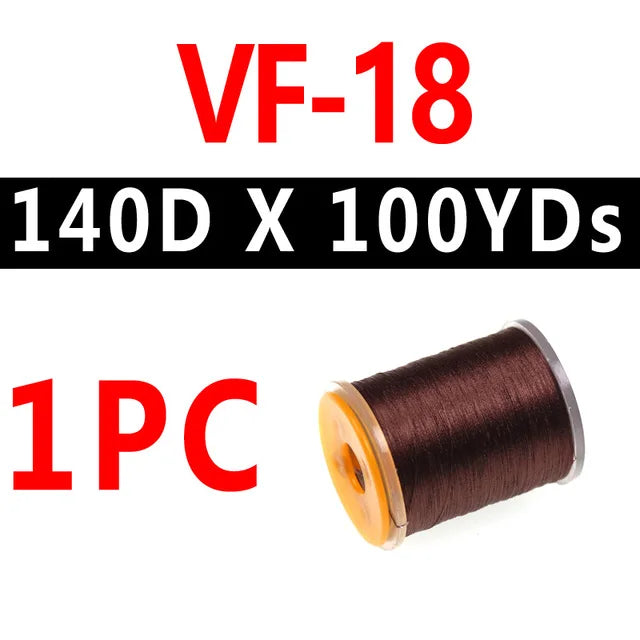 1PC 70D 140D Fly Tying Thread Floss For size 6 ~ 22 Flies Trout Bass Fly Tying Material Red Olive Red Grey with Standard Bobbin