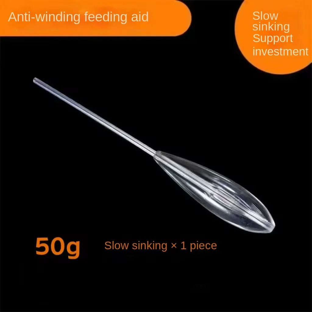 5pcs 10-50g Sinkend Type Acrylic Fishing Float Transparent Casting Bobbers Clear Bombarda Sinking Fly Fishing Spinning Floats