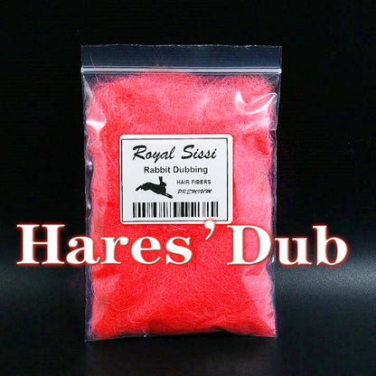 Royal Sissi 15 optional colors fly tying hare's dub genuine soft rabbit hair fiber little guard hairs spiky body tying materials