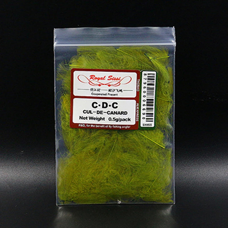 Premium fly tying duck CDC feathers Net 0.5gram Cul De Canard duck butt feathers dry fly wings fly tying materials