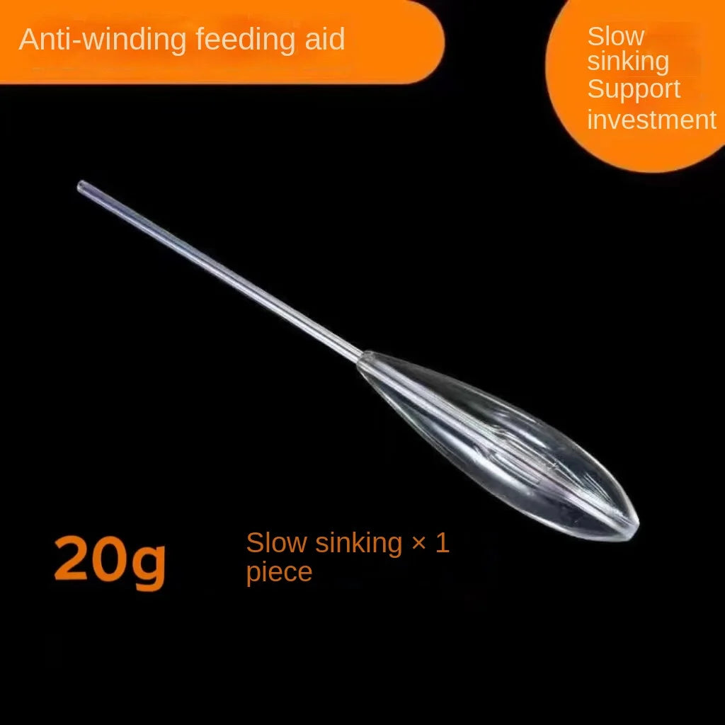 5pcs 10-50g Sinkend Type Acrylic Fishing Float Transparent Casting Bobbers Clear Bombarda Sinking Fly Fishing Spinning Floats