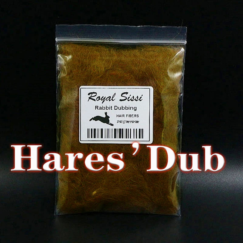 Royal Sissi 15 optional colors fly tying hare's dub genuine soft rabbit hair fiber little guard hairs spiky body tying materials