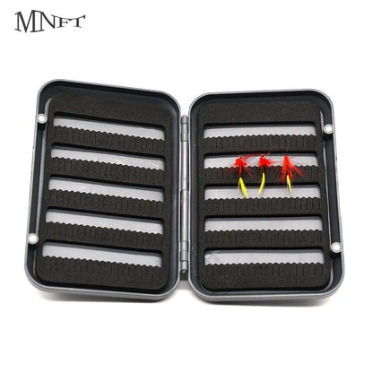 MNFT Fly Fishing Case Waterproof Lightweight Fishing Tackle Hooks Box Fishing Tackle Boxes L&S Size