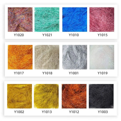 Fly Tying Material Ice Dubbing DIY Baitfish Streamer Synthetic Fibers Scud Dub Thin Flash Ice Wing Nymph