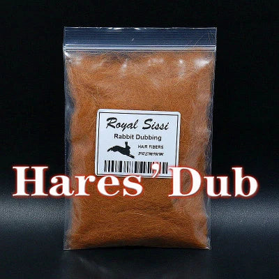 Royal Sissi 15 optional colors fly tying hare's dub genuine soft rabbit hair fiber little guard hairs spiky body tying materials