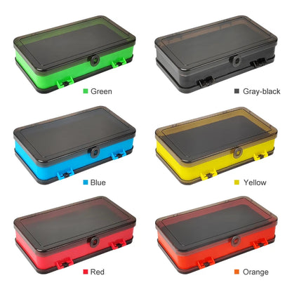 New Fishing Box Double sided Portable Sponge Pad Fly Lures Container Jig Head Hook Storage Bait Case Carp Accessories Box Tackle