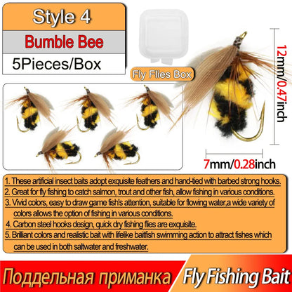3/6Pcs Fishing Flies Realistic Nymph Scud Fly for Trout Fly Fishing Streamer Tying Artificial Lure Baits