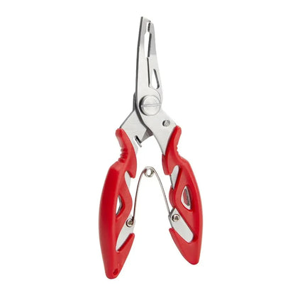 Fishing Lure Plier Scissors Return Spring Latch Bend Design Comfortable Handle Needle Nose Pliers Eagle Nose Pliers Orange