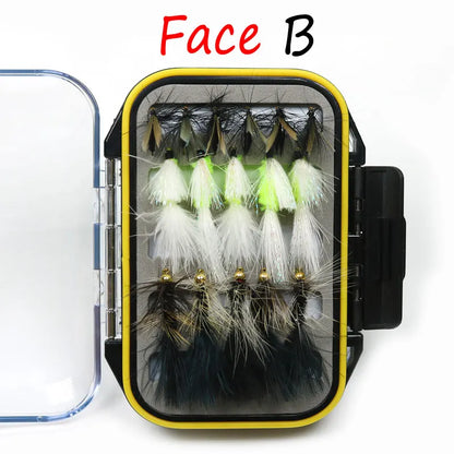 ICERIO 32PCS Fly Fishing Flies Wooly Bugger Streamer Wet Fly Trout Fishing Lure Box Tackle