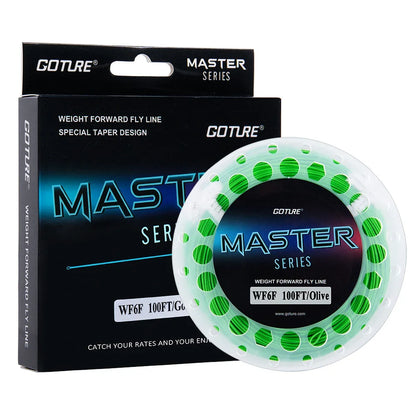 Goture MASTER Fly Fishing Line 100/90FT Weight Forward Floating Fly Line with Welded Loops Fly Fishing Accessories WF2F-10Fwt