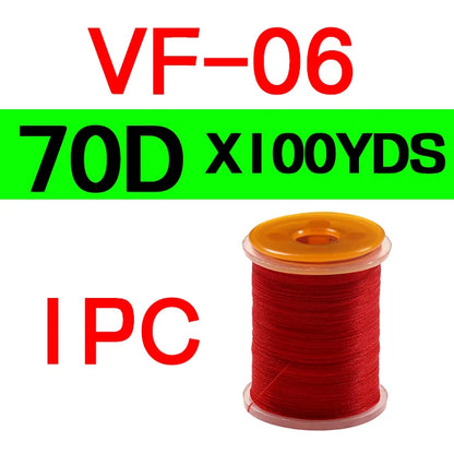 1PC 70D 140D Fly Tying Thread Floss For size 6 ~ 22 Flies Trout Bass Fly Tying Material Red Olive Red Grey with Standard Bobbin