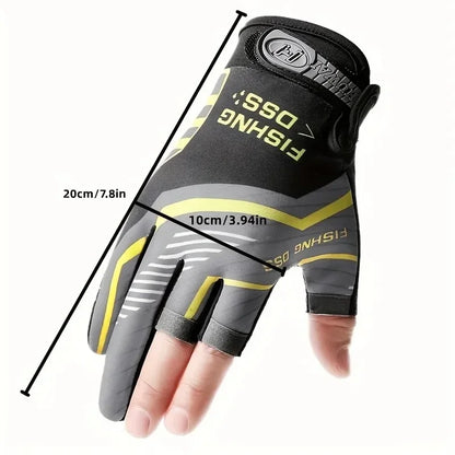 Anti-Slip Fishing Gloves Wear-resistant Summer Outdoor Breathable Angling Cycling Sports Gloves Fishing Apparel