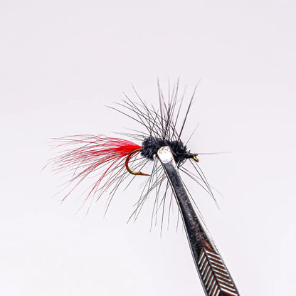 12PCS Bugger Red Tail Fishing Fly Baits Lures Mayfly Dry Fly Trout Fishing Flies Hooks Artificial Insect Lure