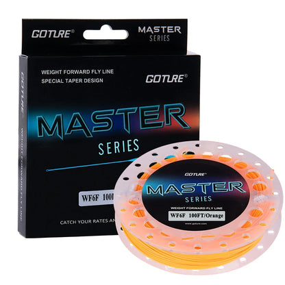Goture MASTER Fly Fishing Line 100/90FT Weight Forward Floating Fly Line with Welded Loops Fly Fishing Accessories WF2F-10Fwt