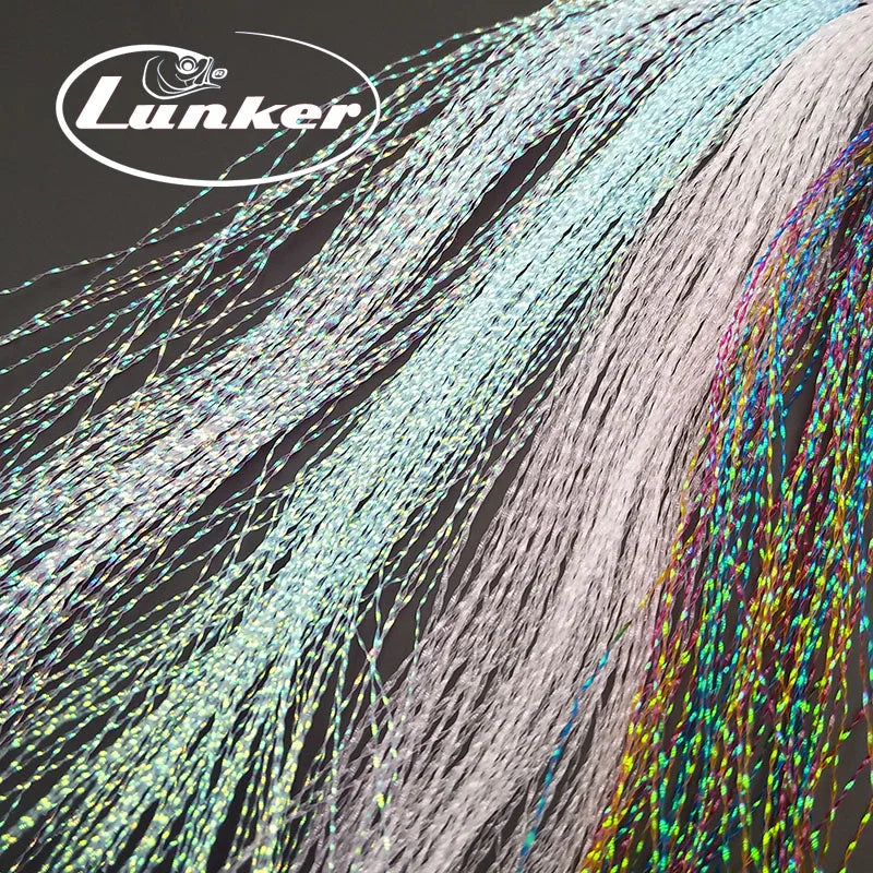 lunker fly fishing tinsel twisted strand string line tying flash crystal shining diy material assist hooks lure flies