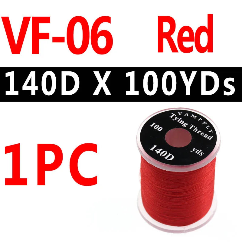 1PC 70D 140D Fly Tying Thread Floss For size 6 ~ 22 Flies Trout Bass Fly Tying Material Red Olive Red Grey with Standard Bobbin