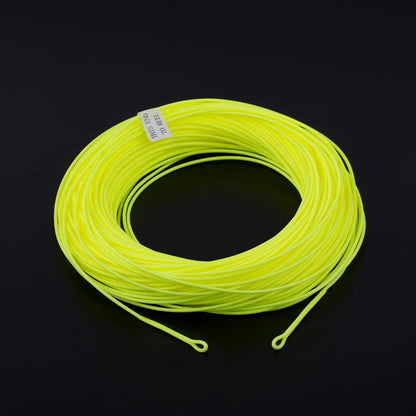 HERCULES Fly Fishing Line Floating Weight Forward Fly Line with Double Welded Loop, Fluorescent Yellow WF5F WF6F WF7F WF8F 100FT