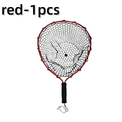 Floating Fishing Net For Salmon, Fly, Kayak, Catfish, Bass, Trout Fishing, Rubber Coated Landing Net