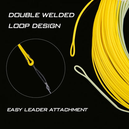 Goture MASTER Fly Fishing Line 100/90FT Weight Forward Floating Fly Line with Welded Loops Fly Fishing Accessories WF2F-10Fwt