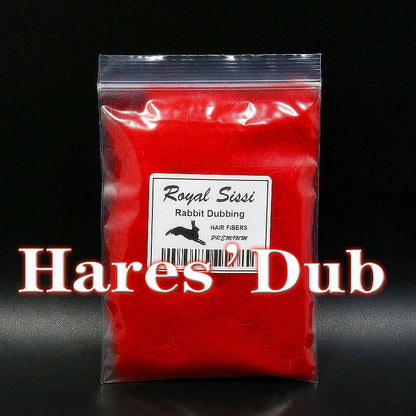 Royal Sissi 15 optional colors fly tying hare's dub genuine soft rabbit hair fiber little guard hairs spiky body tying materials