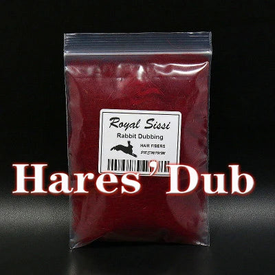 Royal Sissi 15 optional colors fly tying hare's dub genuine soft rabbit hair fiber little guard hairs spiky body tying materials