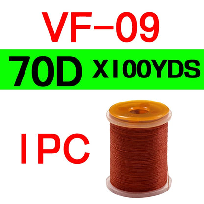 1PC 70D 140D Fly Tying Thread Floss For size 6 ~ 22 Flies Trout Bass Fly Tying Material Red Olive Red Grey with Standard Bobbin