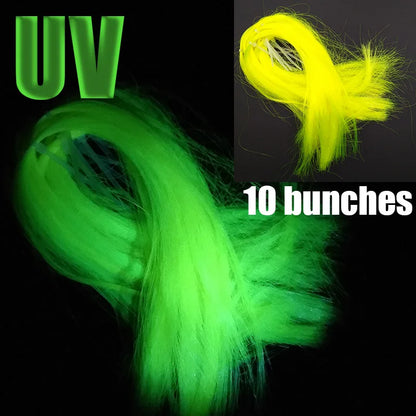 lunker fly fishing tinsel twisted strand string line tying flash crystal shining diy material assist hooks lure flies