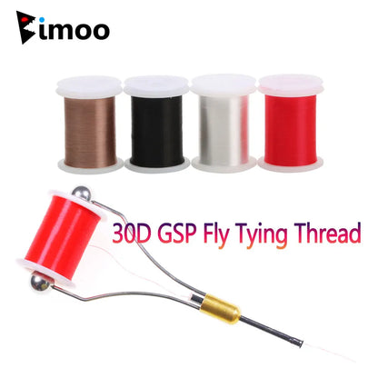Bimoo 100m 30D GSP Fly Tying Polyethylene Floss Thread High Tensile Fly Tying Material For Small Flies Nymphs Trout Fishing Lure