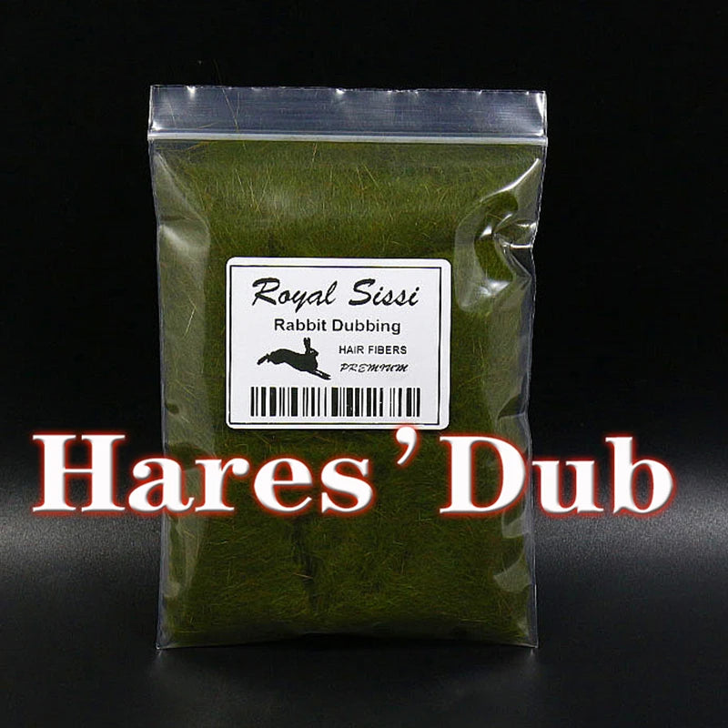 Royal Sissi 15 optional colors fly tying hare's dub genuine soft rabbit hair fiber little guard hairs spiky body tying materials