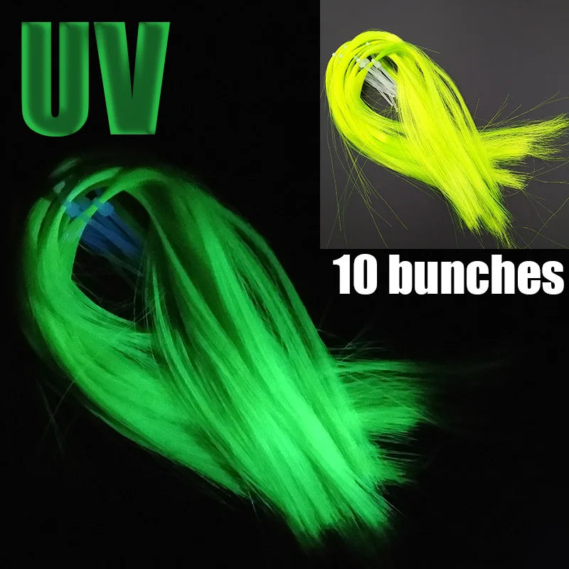 lunker fly fishing tinsel twisted strand string line tying flash crystal shining diy material assist hooks lure flies