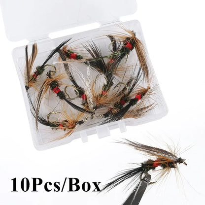 5/10/20Pcs Artificial Insect Bait Flies Fly Fishing Lures Bait Dragonfly Topwater Bait Dry Flies for Trout Carp Fishing Lure Set
