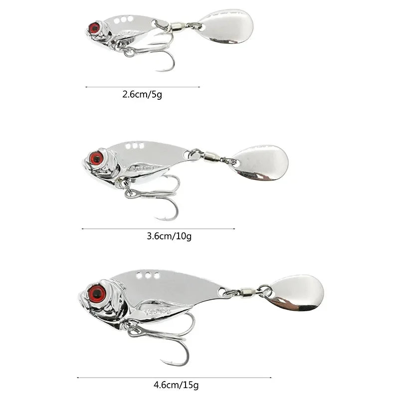 Spinner Fishing Lures Wobblers Sequin Spoon Crankbaits Artifical Easy Shiner VIB Baits for Fly Fishing Trout Pesca