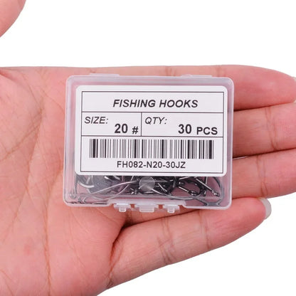 50pcs 10pcs High Carbon Steel Fish Hook Efficiency Barbed Carp Fishhooks with Hole Jig Carp Fly Fishing Hook Worm Pesca Tackle