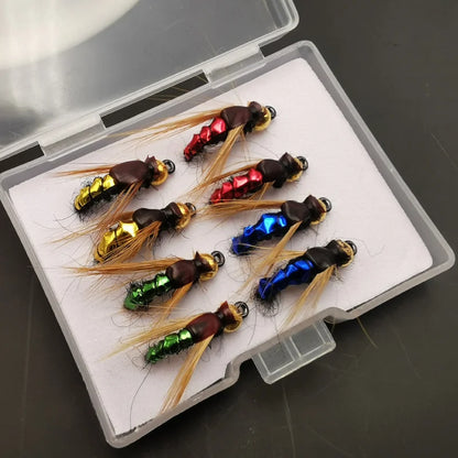 Fly Fishing Flies Kit Artificial Bait Nymph Scud Fly Bug Worm Trout Fishing Flies Insect Fishing lure Pack of 4pcs /8pcs /32pcs