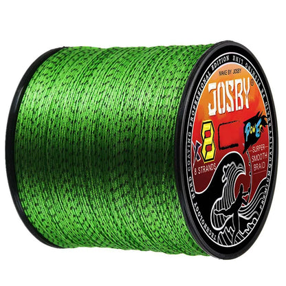 JOSBY Japan 8X 8 Strands Braided Fishing Line 100M 300M 500M Multifilament Speckled PE Wire Fly Sea Saltwater Freshwater Pesca