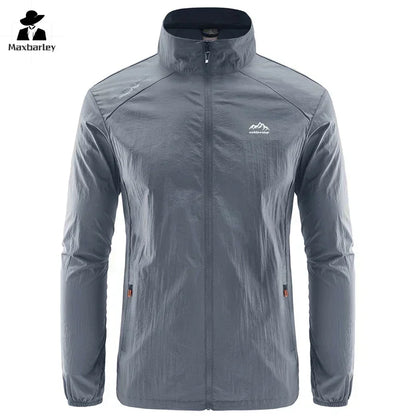 Men's Summer Skin Quick Dry Hiking Jacket Waterproof Sun UV Protection Coats Men Outdoor Sports Fishing Camping Running Jacket