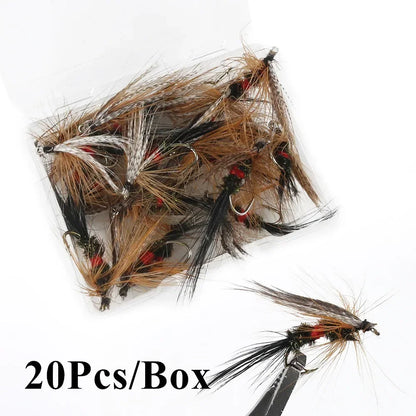 5/10/20Pcs Artificial Insect Bait Flies Fly Fishing Lures Bait Dragonfly Topwater Bait Dry Flies for Trout Carp Fishing Lure Set