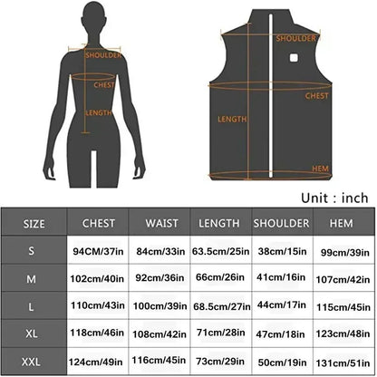 Dual switch Heating Vest Autumn and Winter Cotton Vest USB Infrared Electric Heating suit Flexible Thermal Vest