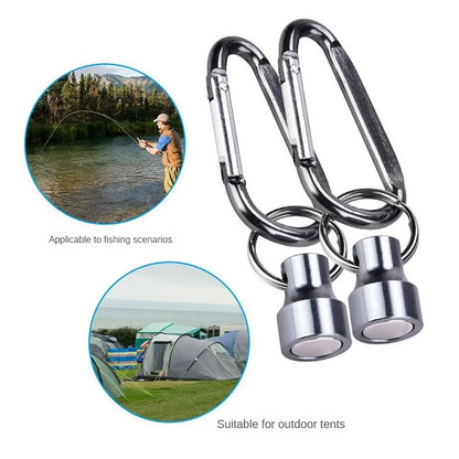 Carp Fishing Imans Tool Release Holder Fishing Retractor Net Release Clip With Keychain Carabiner Fishing Clip Pesca