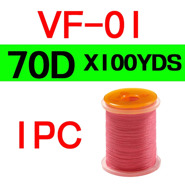 1PC 70D 140D Fly Tying Thread Floss For size 6 ~ 22 Flies Trout Bass Fly Tying Material Red Olive Red Grey with Standard Bobbin