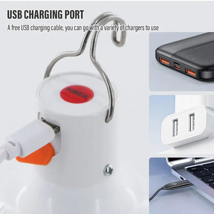 Street Lamp Hanging LED Charging Lamp Multifunctional Lamp Charging Energy-saving Lamp Emergency Lamp Camping Lamp Charging