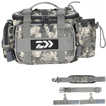 Lure  Bag Fanny Pack for  Fishing Backpack with Rod Holder Sling Shoulder Bag