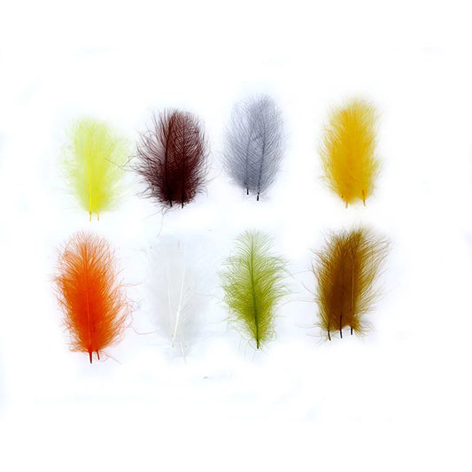 Premium fly tying duck CDC feathers Net 0.5gram Cul De Canard duck butt feathers dry fly wings fly tying materials