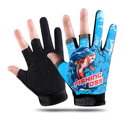 Fishing Glove Outdoor Hand Gloves Mittens for Fishing Fingers Fingerless Biker Items Finger Cycling Apparel Sports Entertainment
